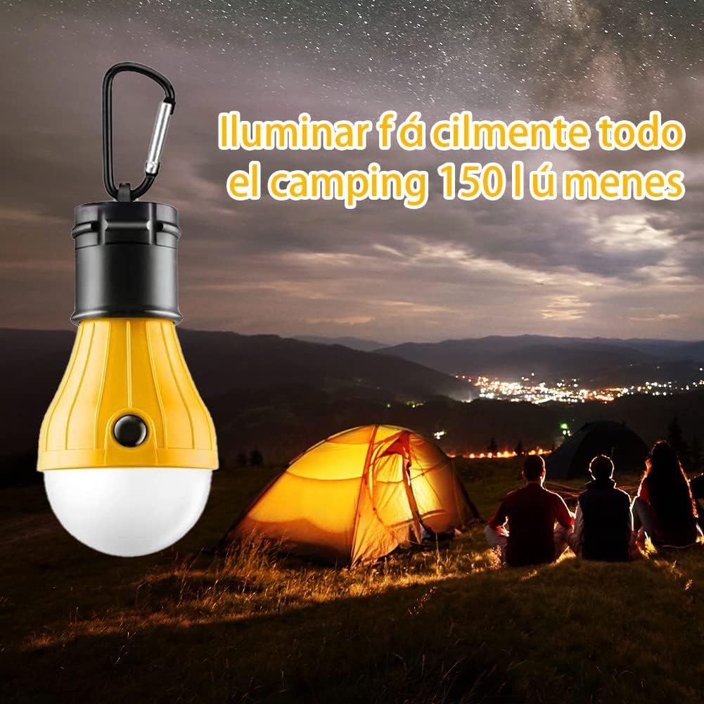 LED spotlight with carabiner