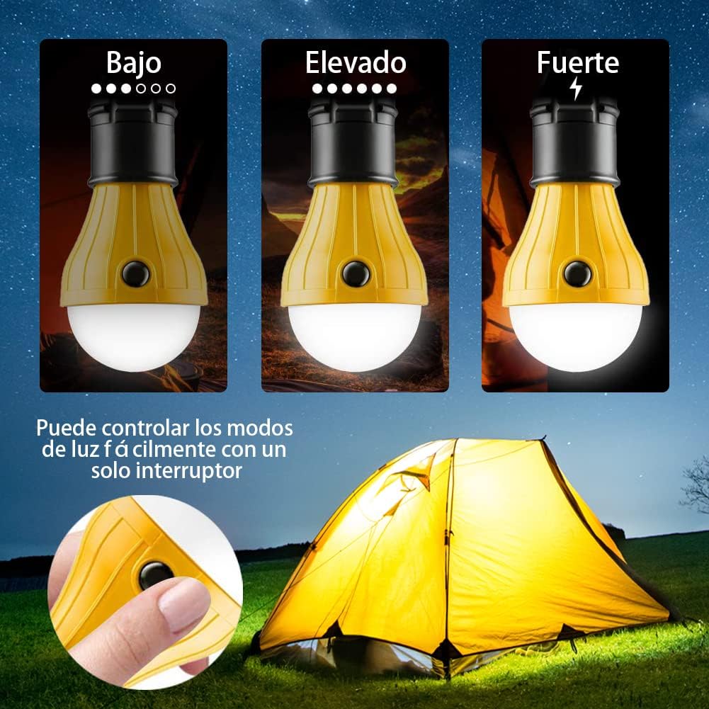 LED spotlight with carabiner