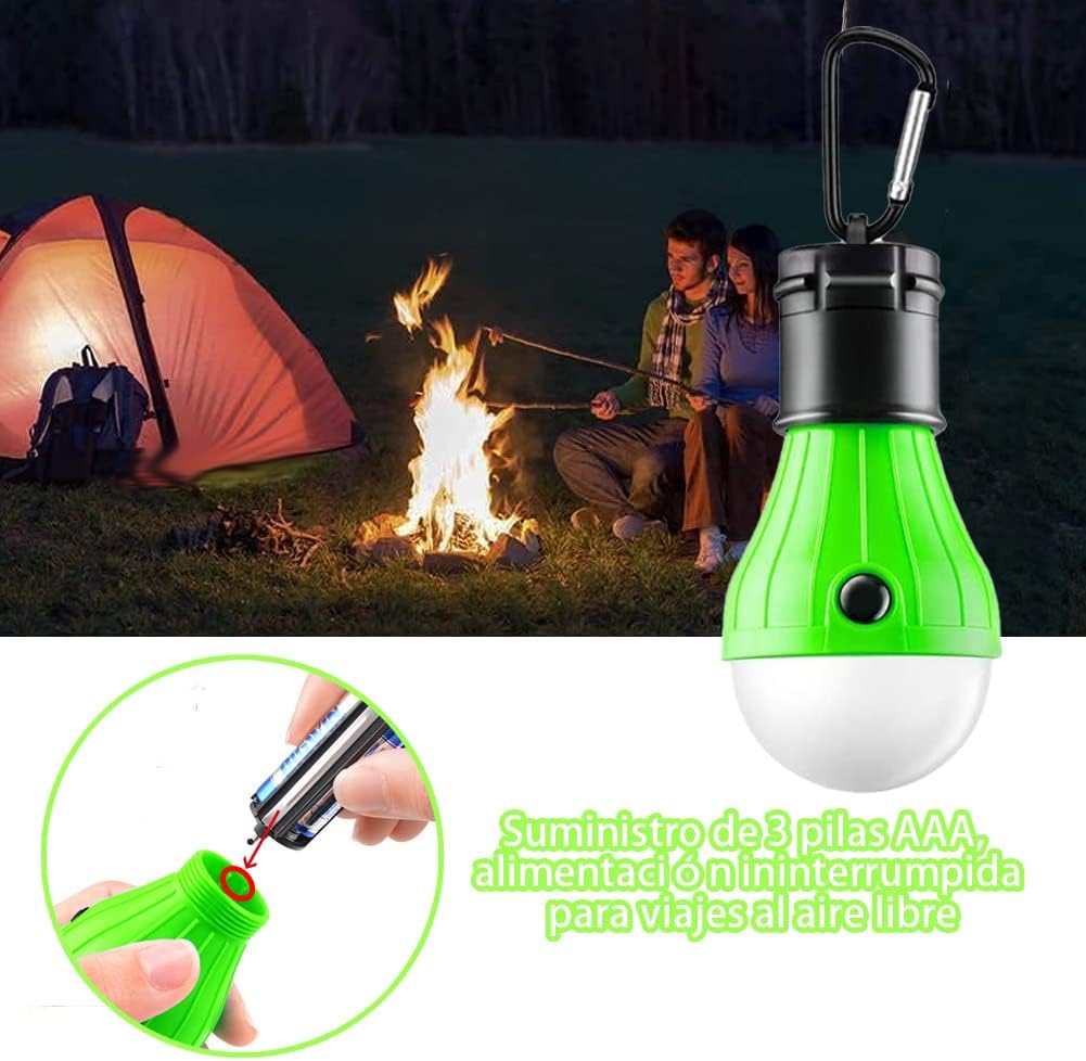 LED spotlight with carabiner