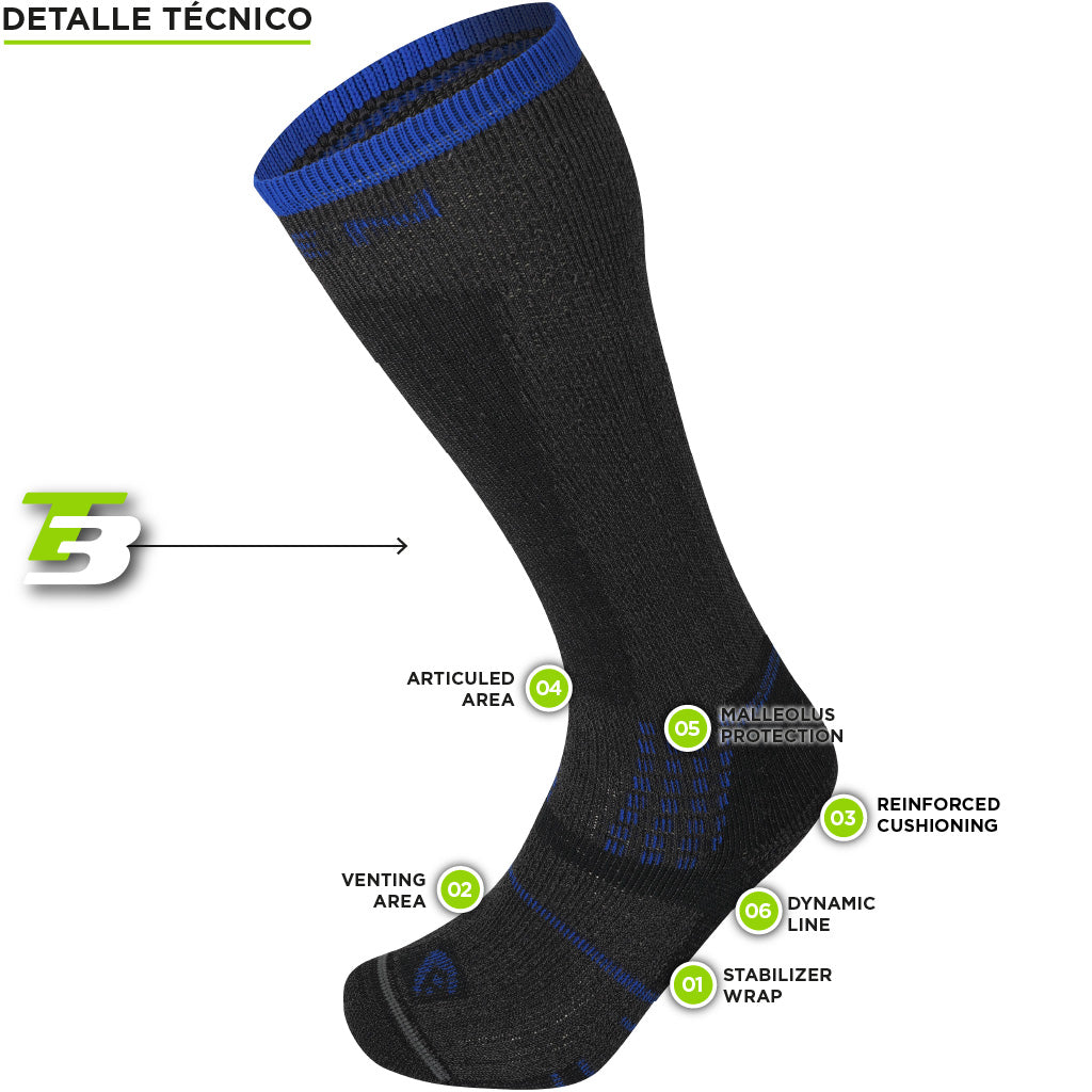 Calcetines T3 HEAVY TREKKER OVERCALF ECO UNISEX