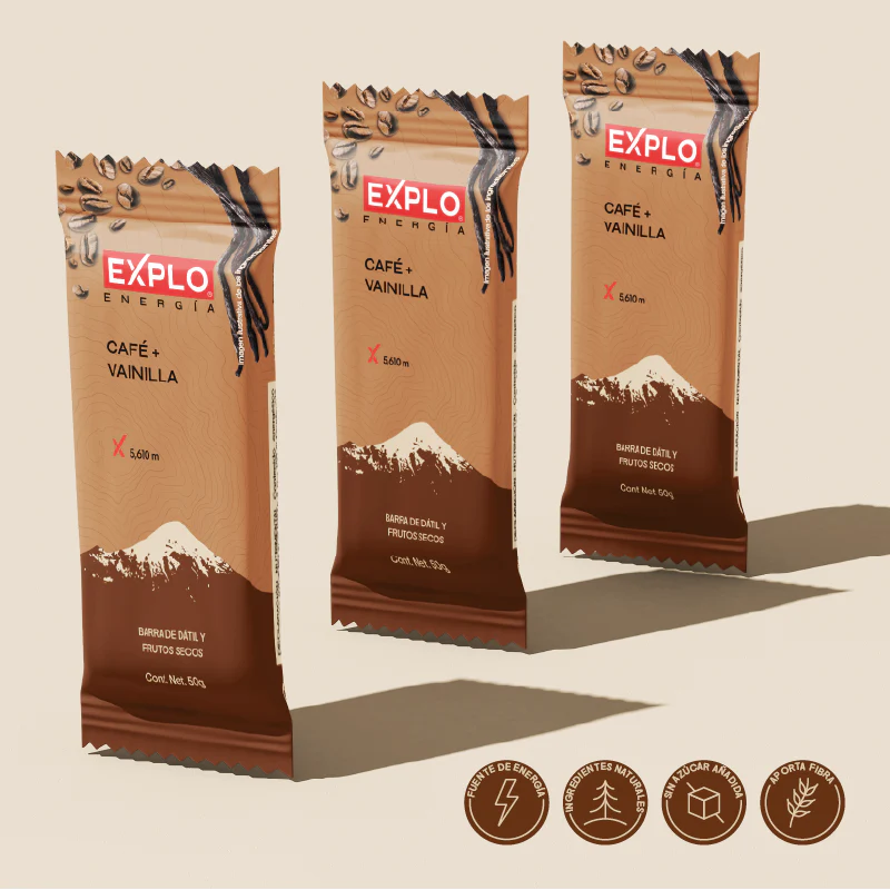 Barra de Energía Café + Vainilla 50g