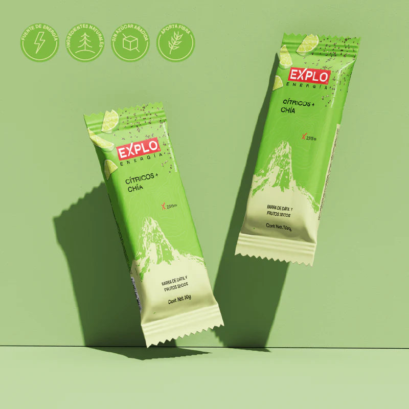 Barra de Energía Cítricos + Chía 50g