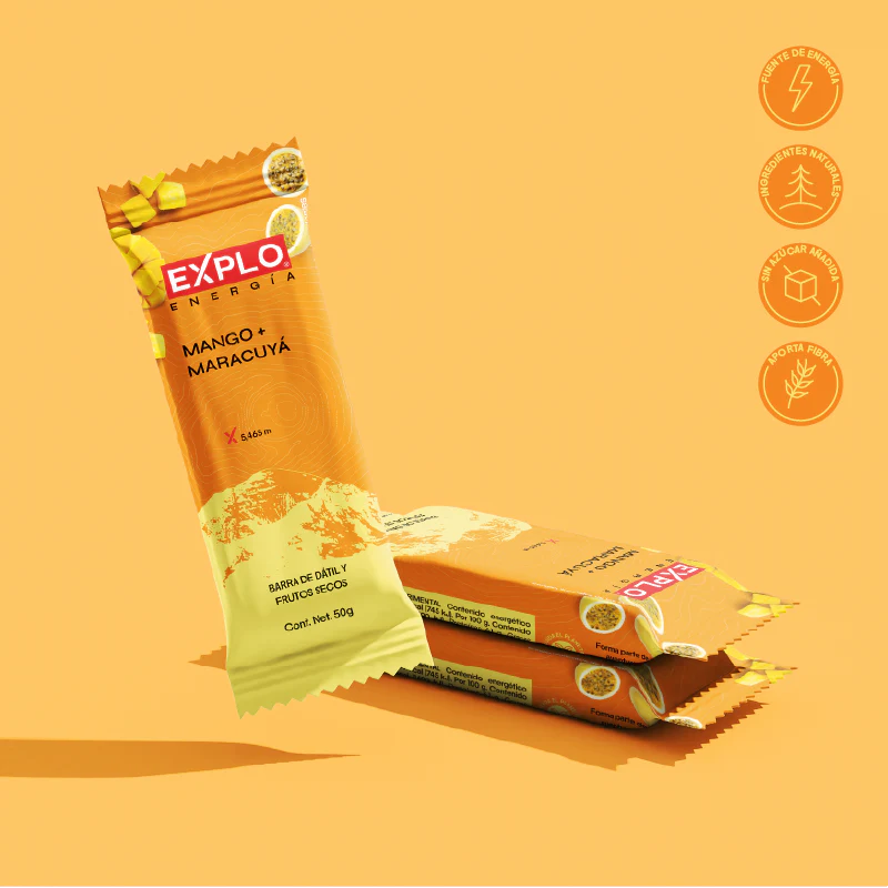 Barra de Energía Mango + Maracuyá 50g