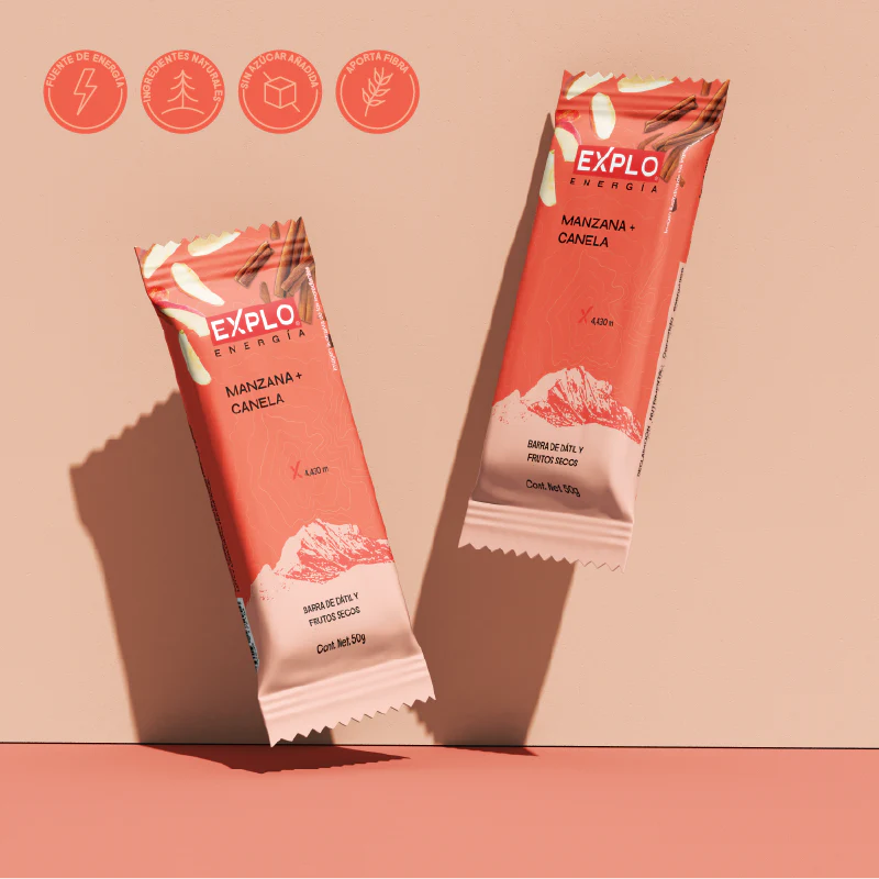 Barra de Energía Manzana + Canela 50g