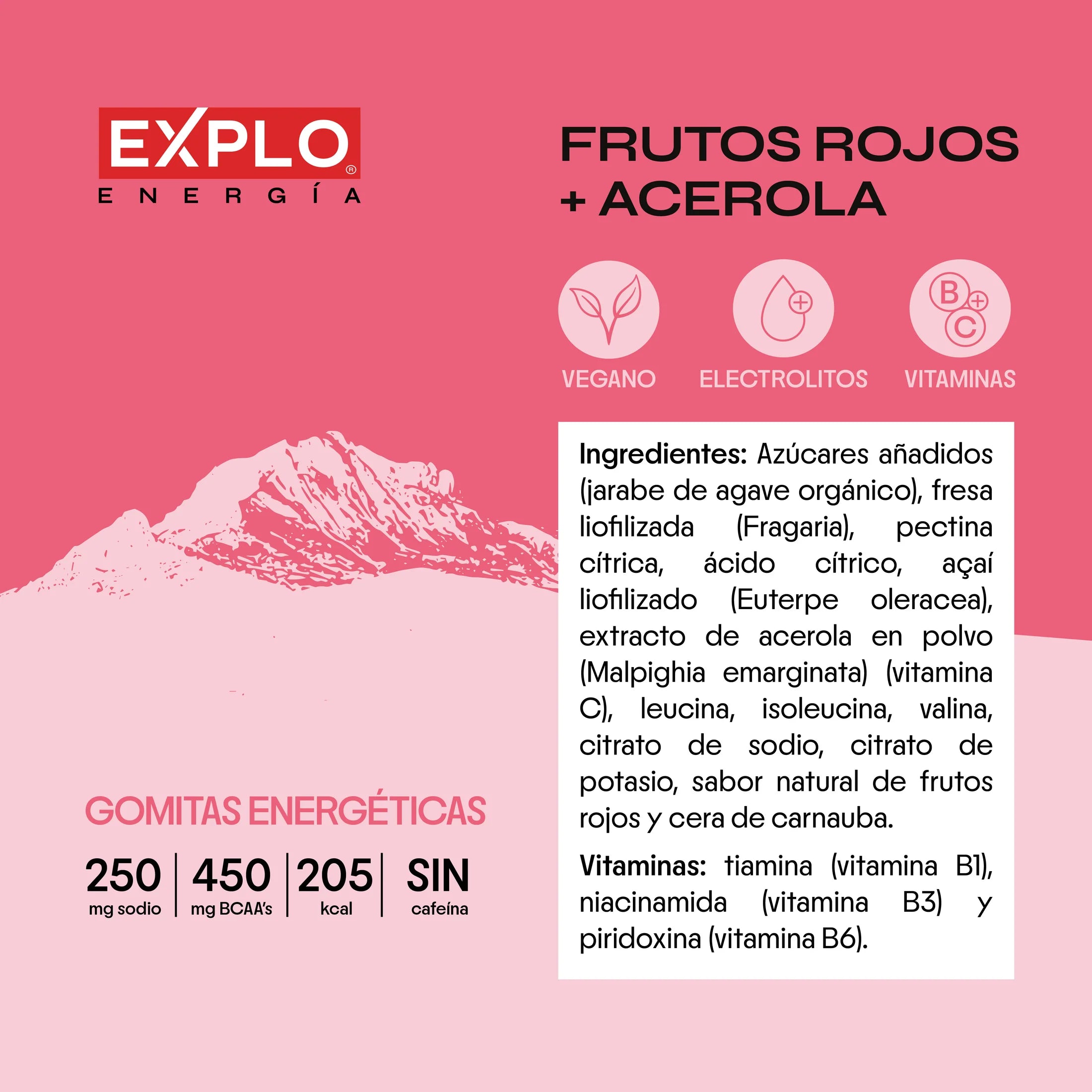 Gomitas Energéticas Frutos Rojos + Acerola