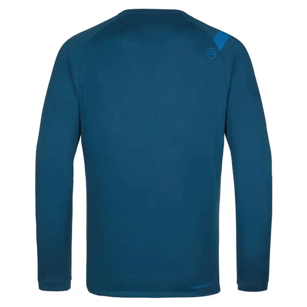 Playera manga larga STRIPE CUBE LONG SLEEVE - Storm Blue