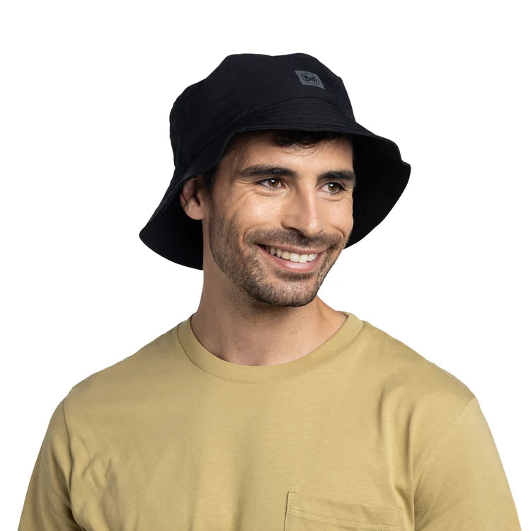 Sombrero BUFF Adventure Bucket Hat SOLID BLACK