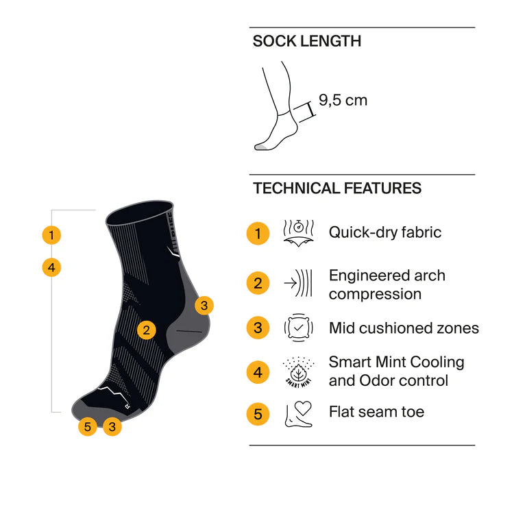 Calcetines LW Merino Wool Crew LWC1 GRAPHITE