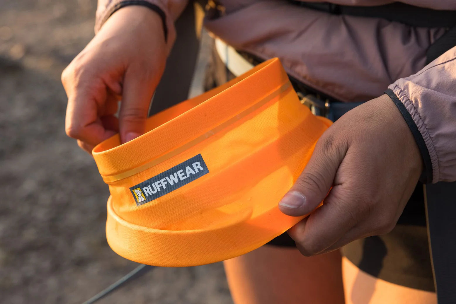 Plato Portatil y Colapsable para Alimentos y Agua Naranja (Salamander Orange) - Bivy Bowl