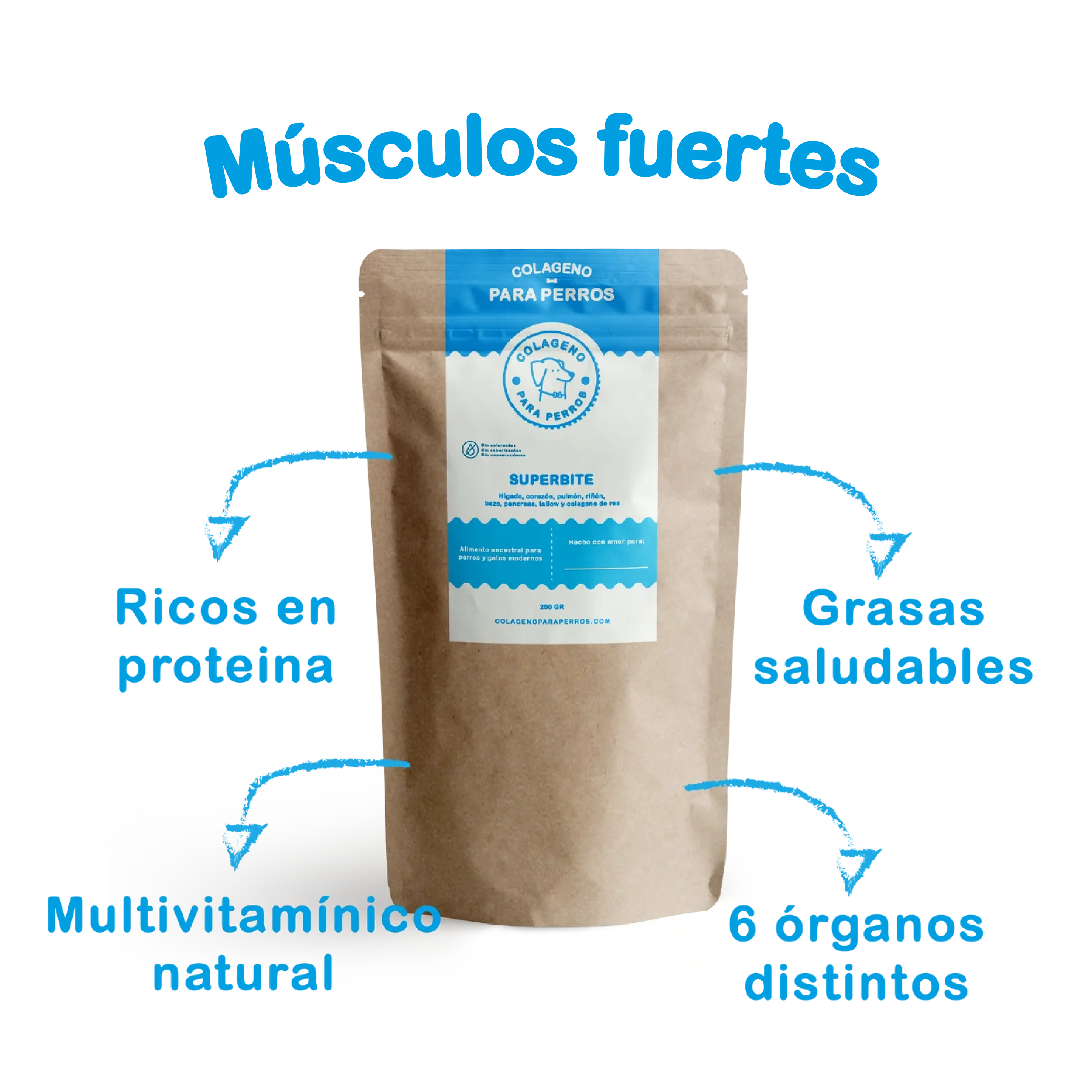 Premios con colágeno para perros - SuperBite: Nutrición Avanzada para Músculos Fuertes y Salud Óptima
