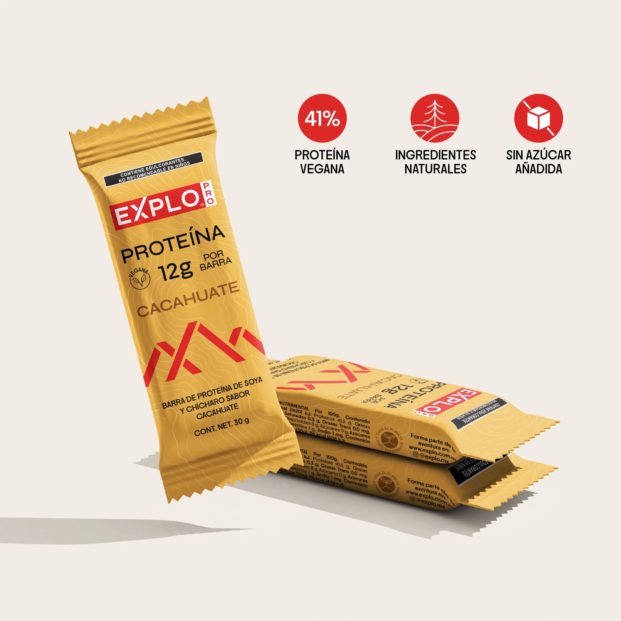 Barra de Proteína sabor Cacahuate