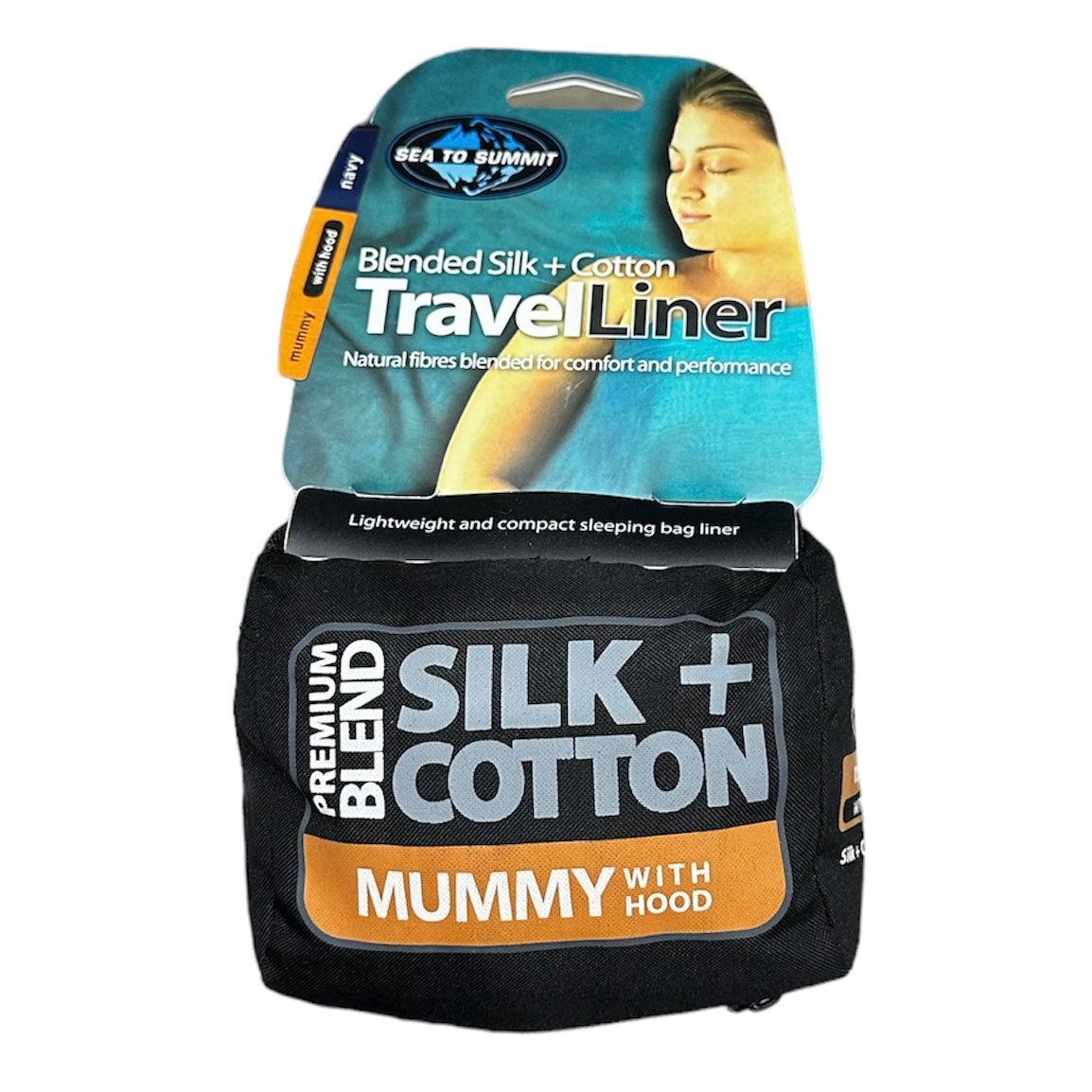 Funda para saco de dormir TRAVEL LINER BLENDED SILK + COTTON MUMMY