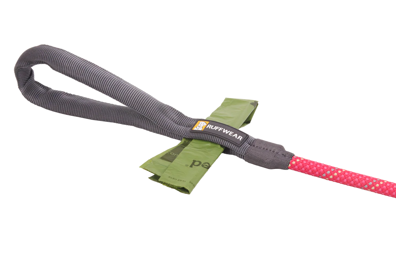 KNOT-A-LEASH® Rope Dog Leash with Carabiner LICHEN GREEN 