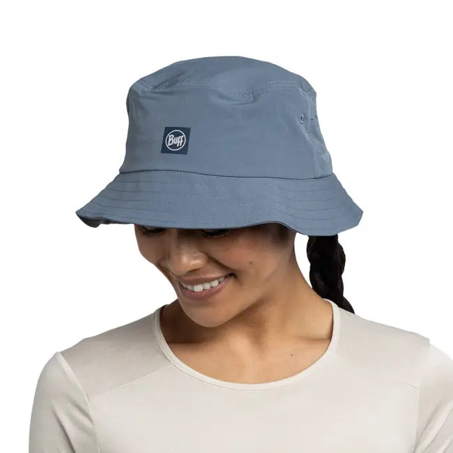 Sombrero BUFF Adventure Bucket Hat SOLID STONE BLUE