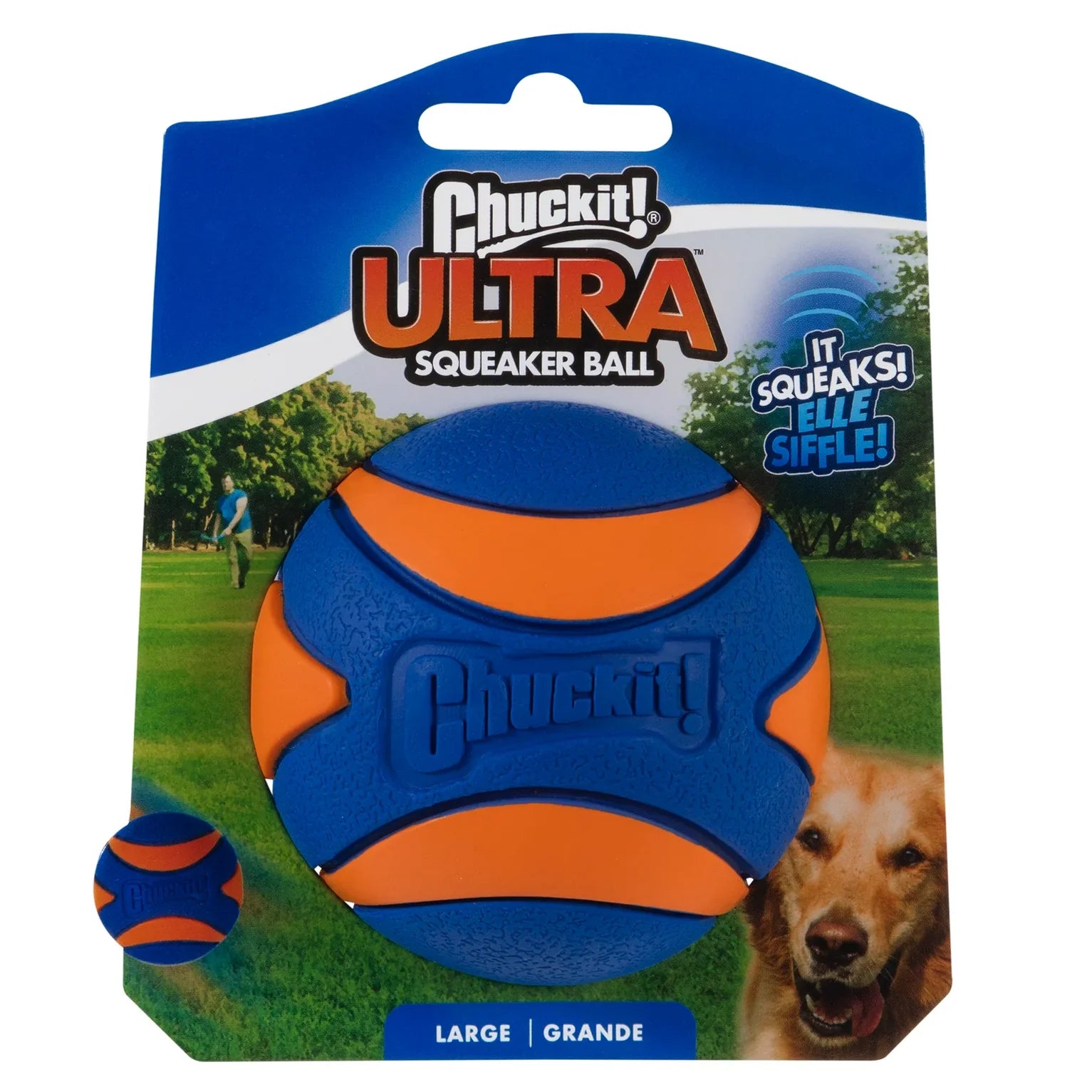 Pelota Ultra con Chifle para Perros - Ultra Squeaker Ball