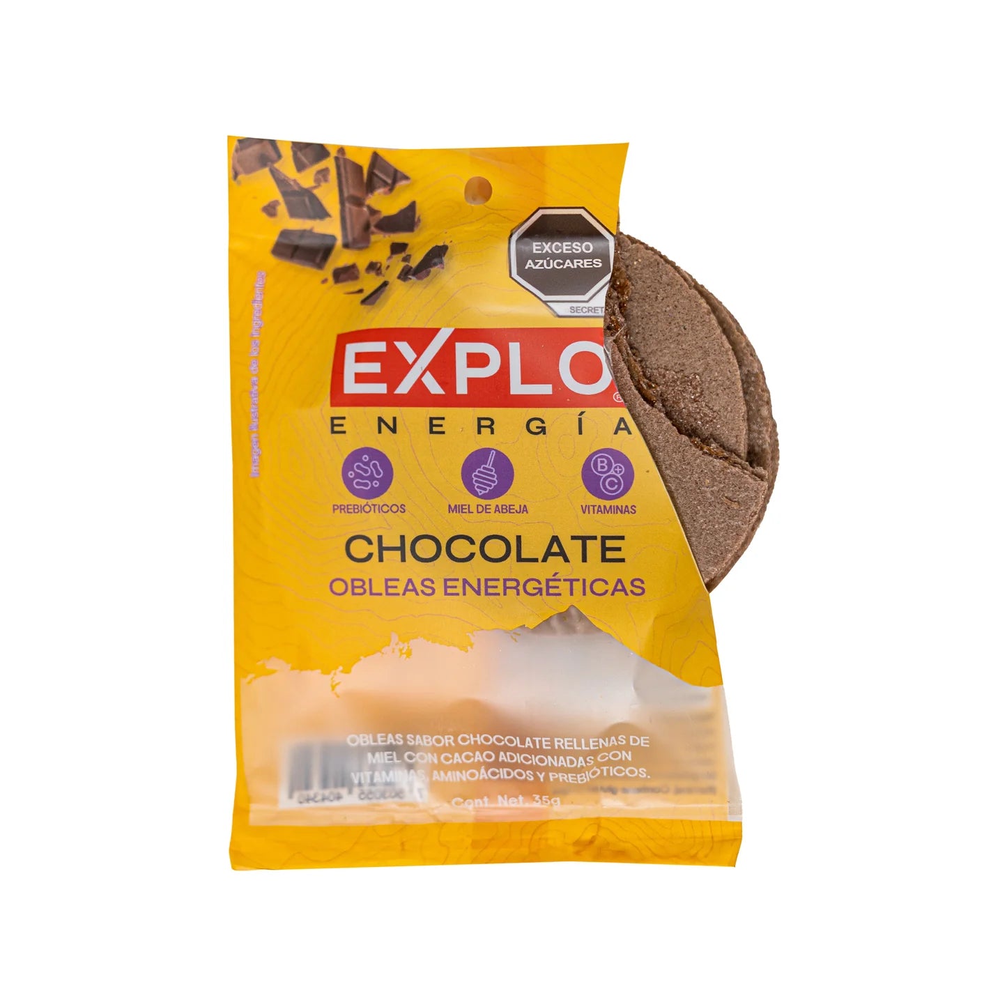 Obleas energéticas sabor Chocolate 35g