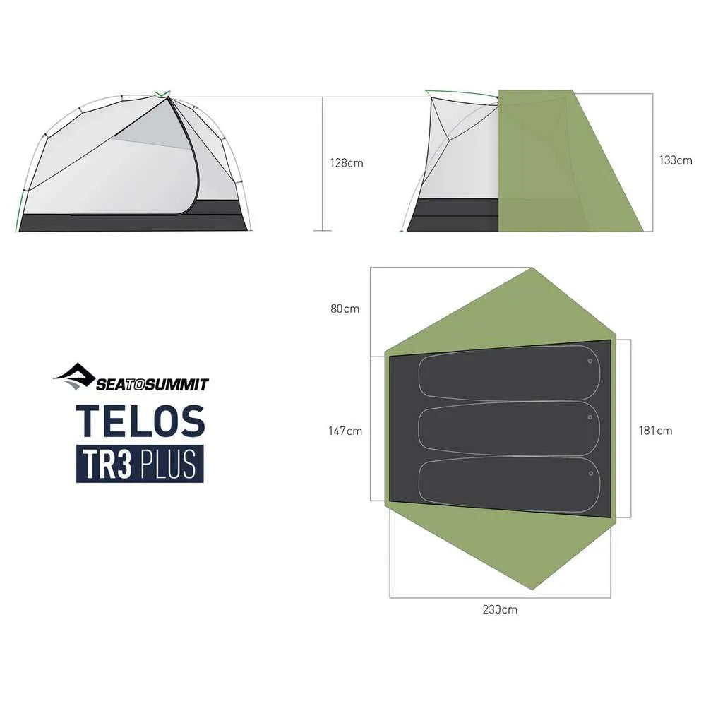Tienda de campaña Telos TR3 Plus Ultralight 3p